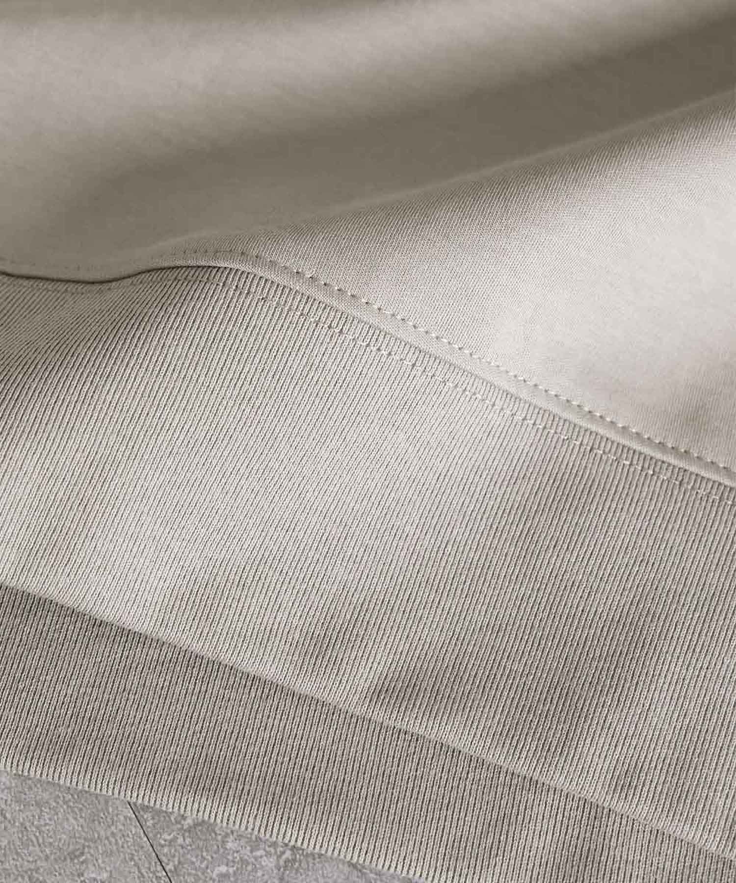 エルフランク ELFRANK 綿混フレンチスリーブイレギュラーヘムシンプルカットソー【洗える】 （グレージュ） グレージュ