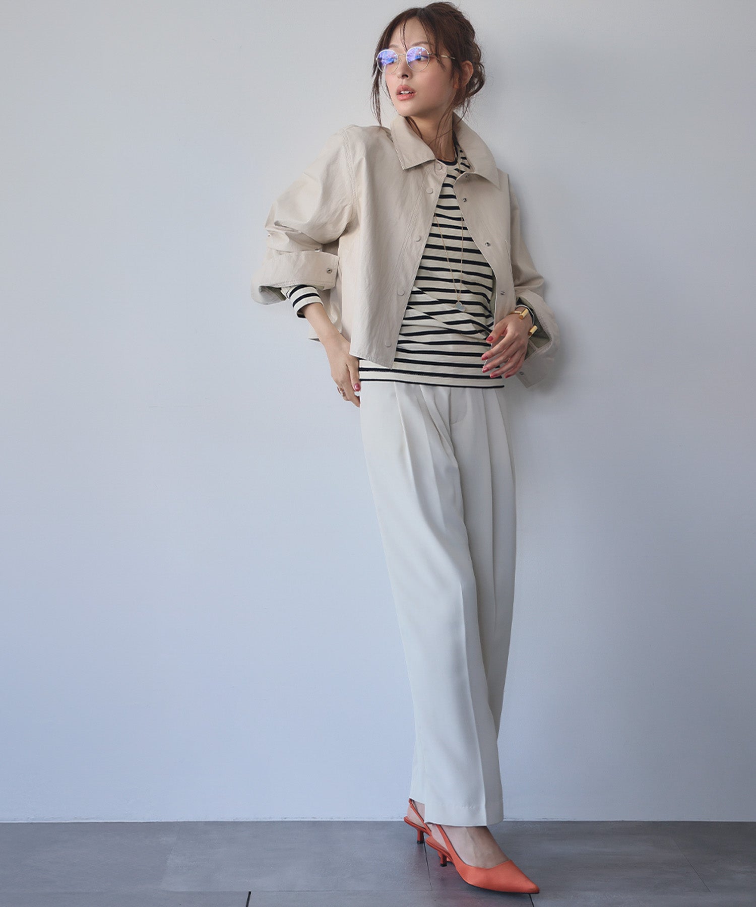 エルフランク（ELFRANK）/フェイクレザー ショート丈 シャツジャケット エルフランク ELFRANK フェイクレザーショート丈シャツジャケット