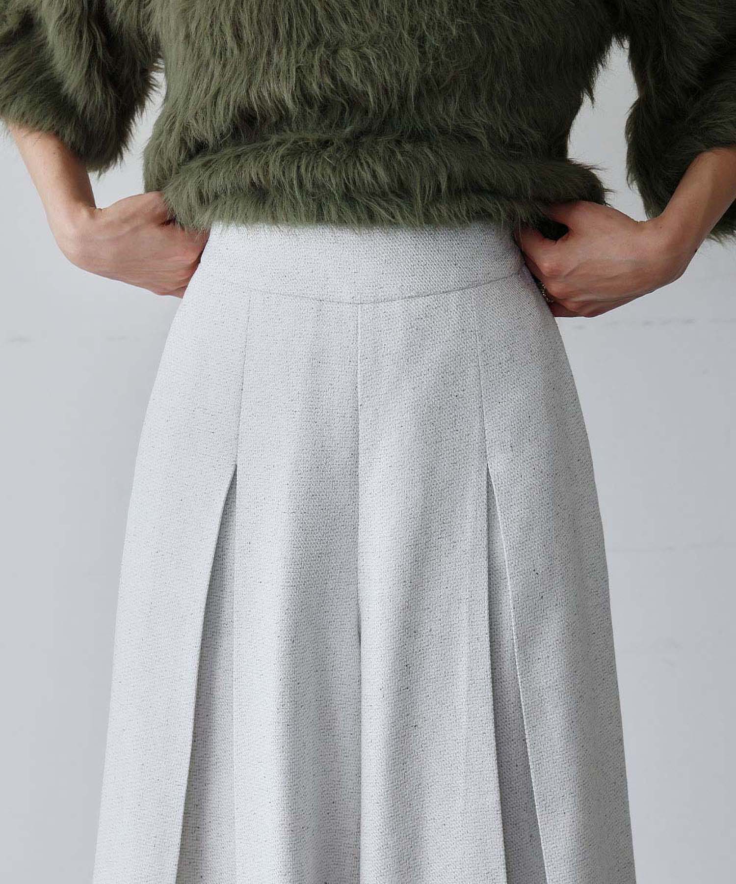 エルフランク ELFRANK インパーテッド タック フレア ワイドパンツ