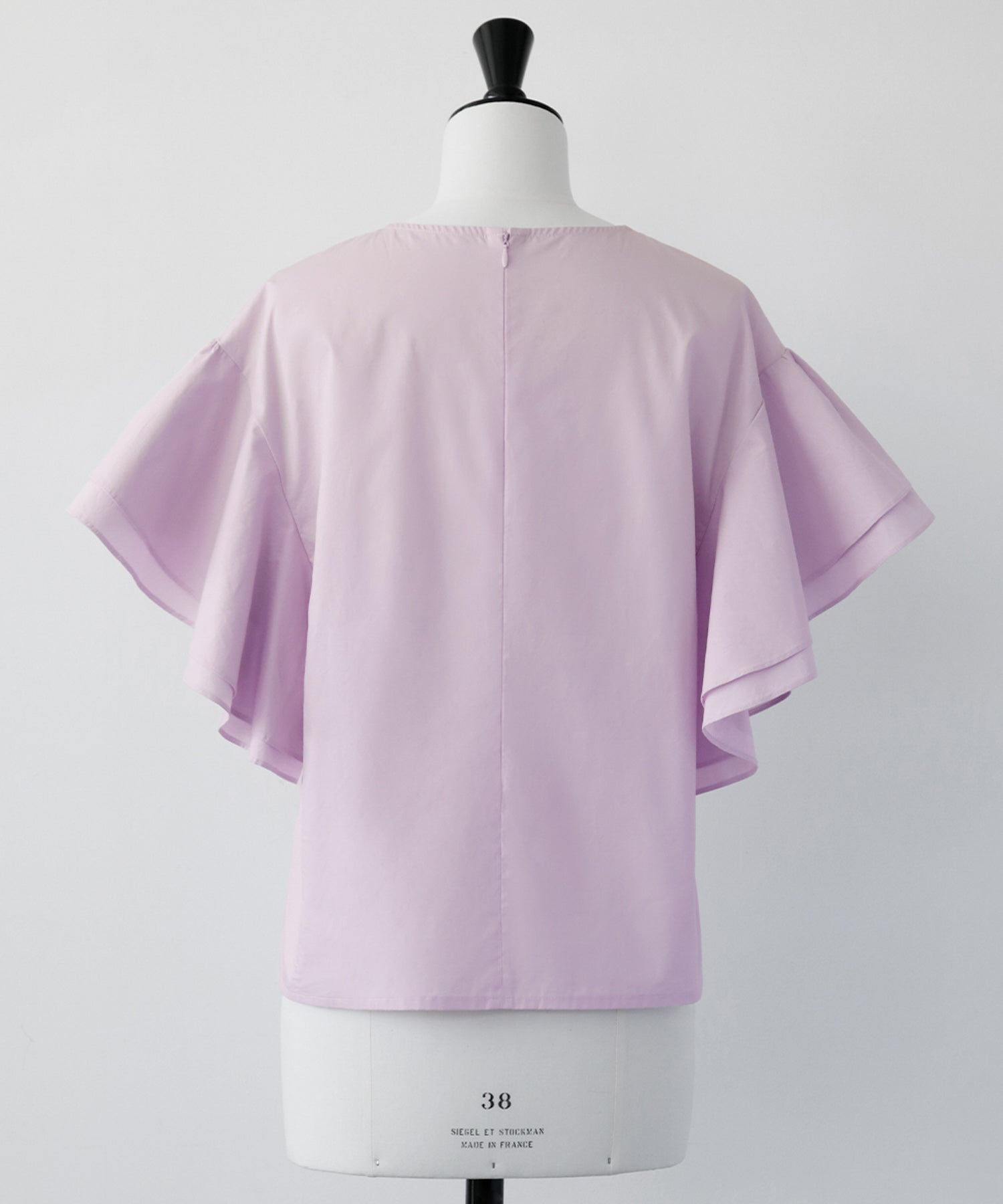 ELFRANK Flare Sleeve Drop Shoulder Blouse 【100% Cotton】【Washable】