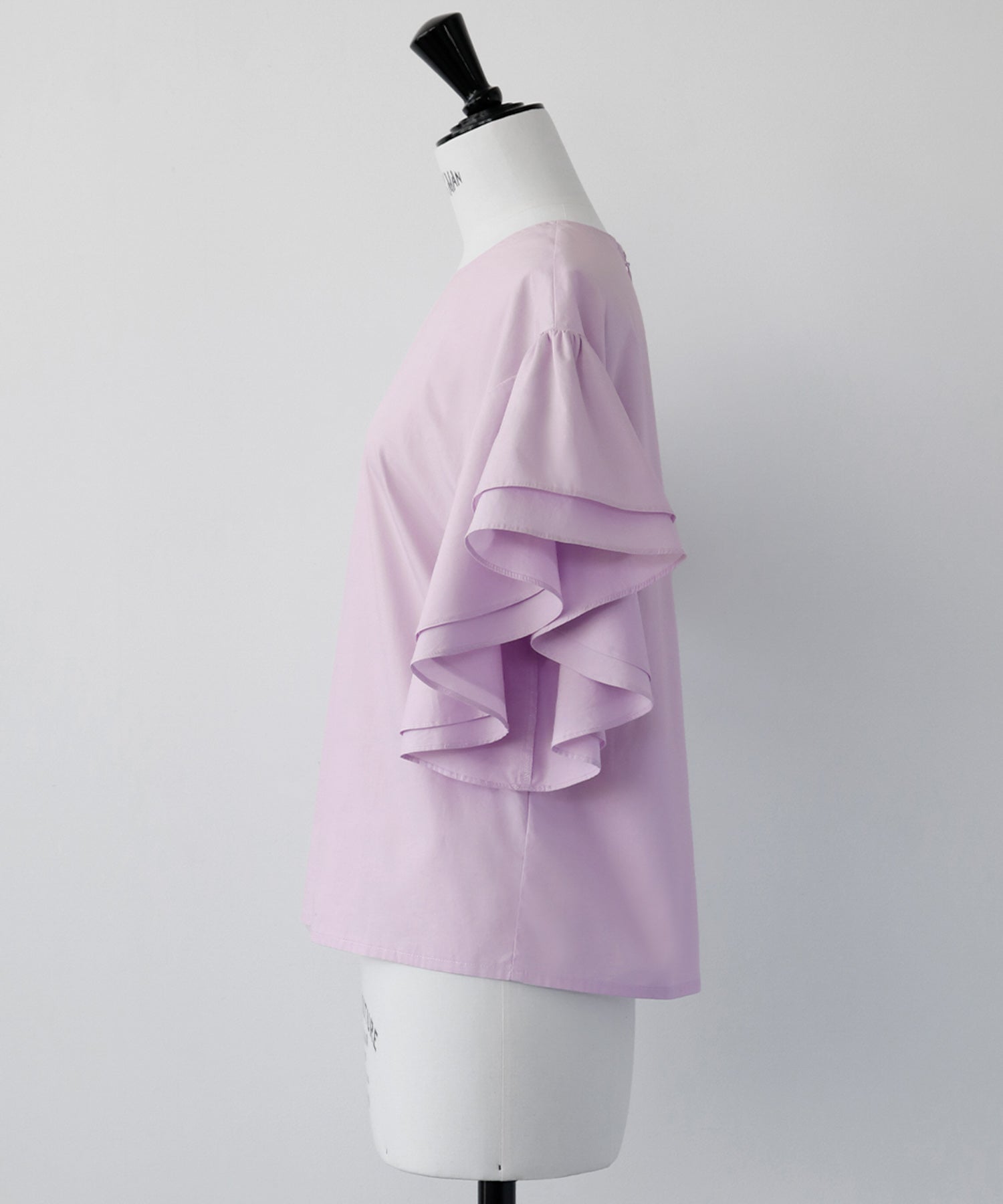 ELFRANK Flare Sleeve Drop Shoulder Blouse 【100% Cotton】【Washable】