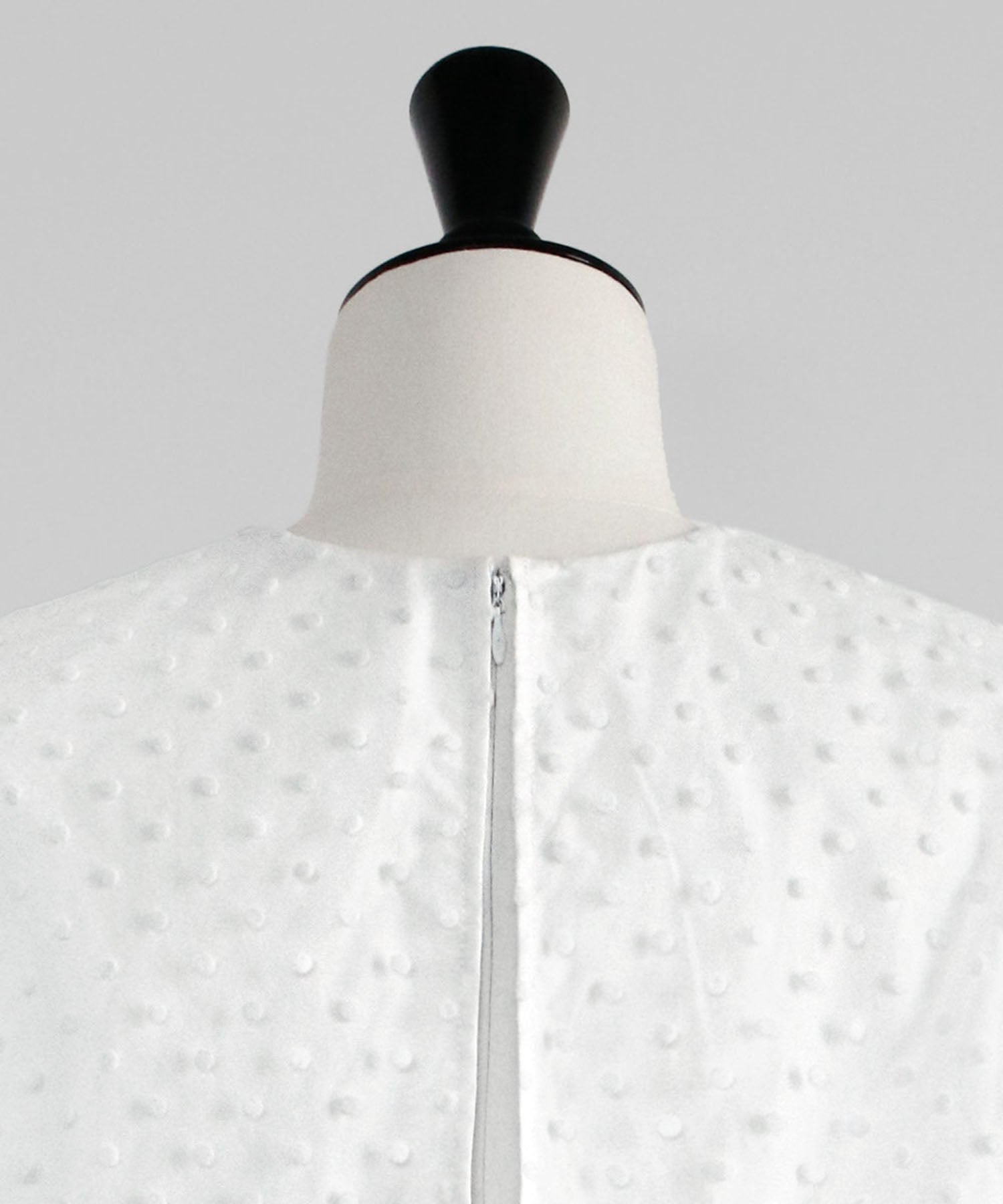 ELFRANK Dot Tulle Cape Blouse
