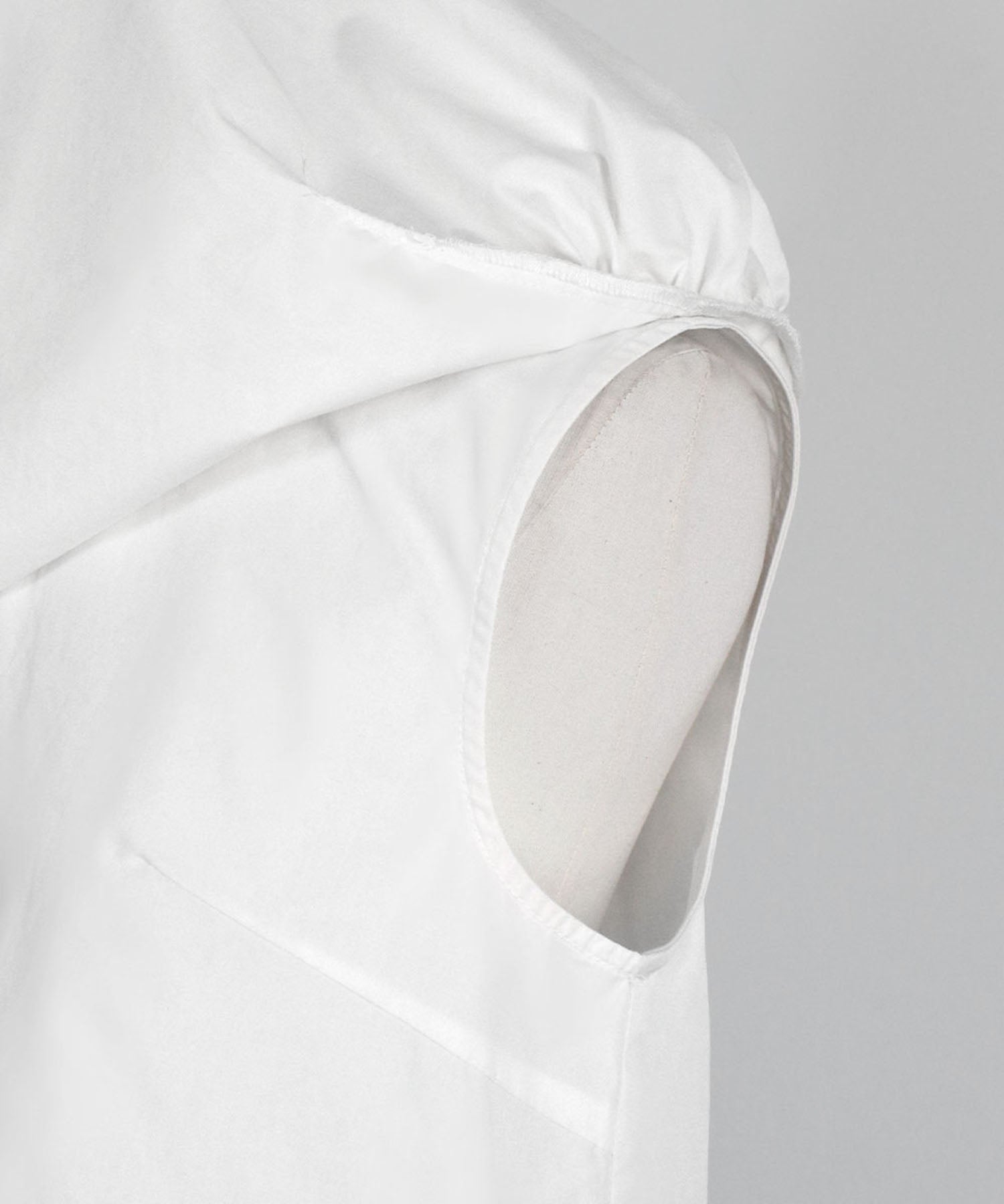 ELFRANK Dot Tulle Cape Blouse