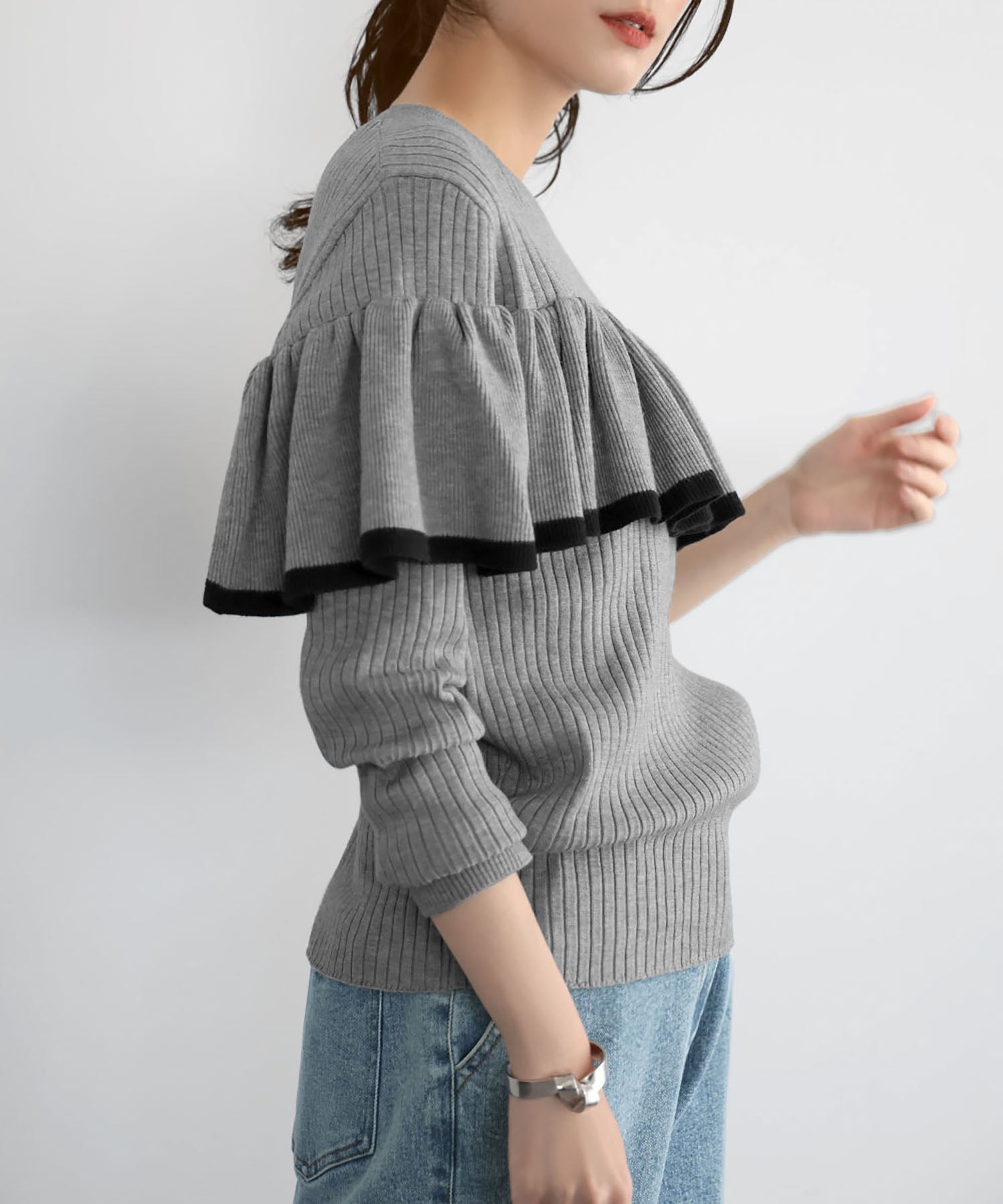 フリルビーズニット trim_ofcrs_item19c126d4adb211f