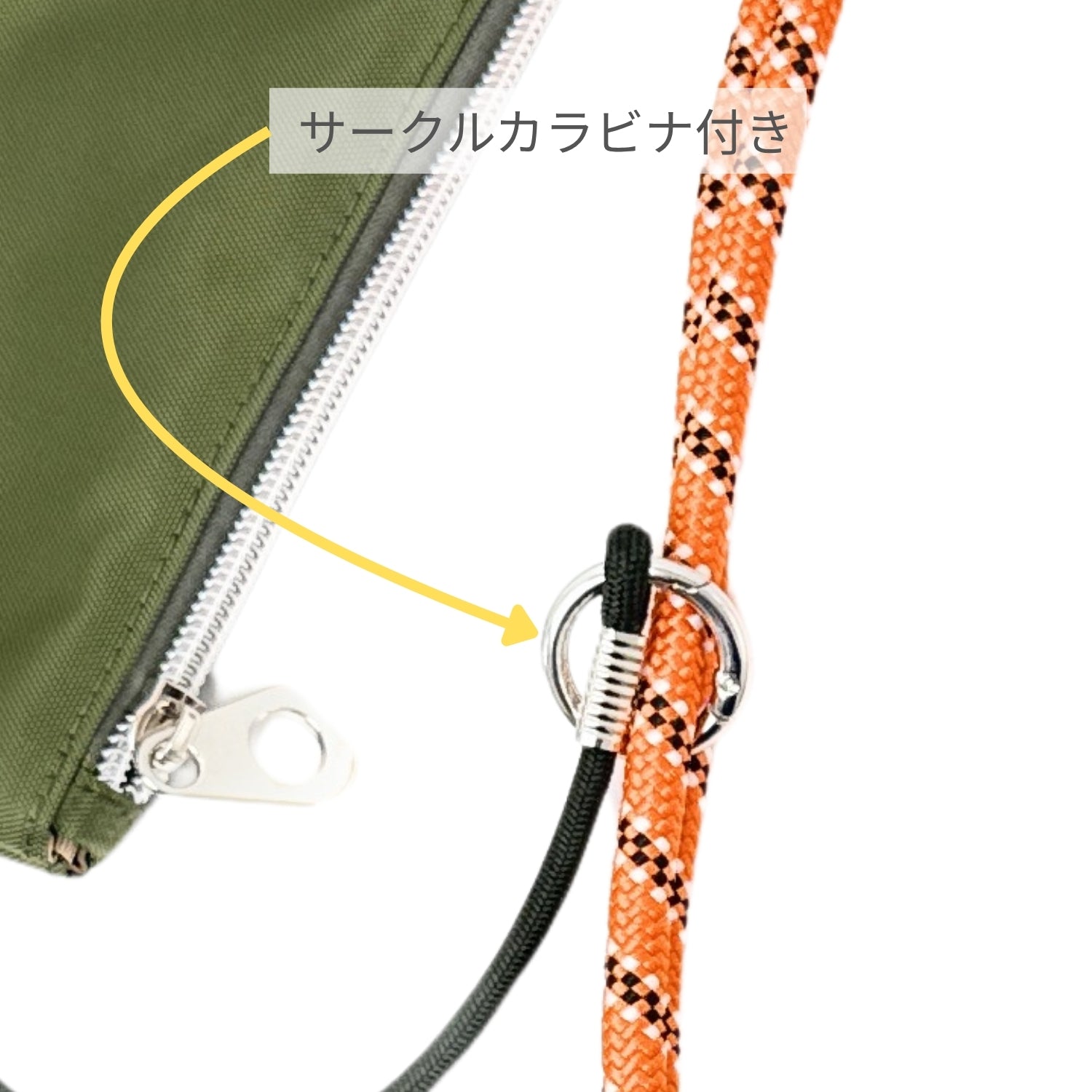 エルスポーツ ELLESPORT ロープハンドル トートバッグ Lサイズ ミニポーチ付き 軽量 はっ水 A4サイズ対応 （カーキ(KHAKI)） カーキ(KHAKI)