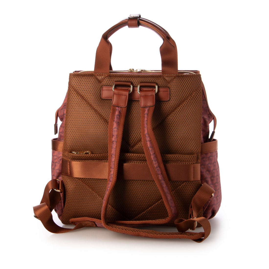 エルスポーツ ELLESPORT 2WAY プリーツ リュックサック 軽量 はっ水 キューブ （テラコッタ(TERRACOTTA)） テラコッタ(TERRACOTTA)