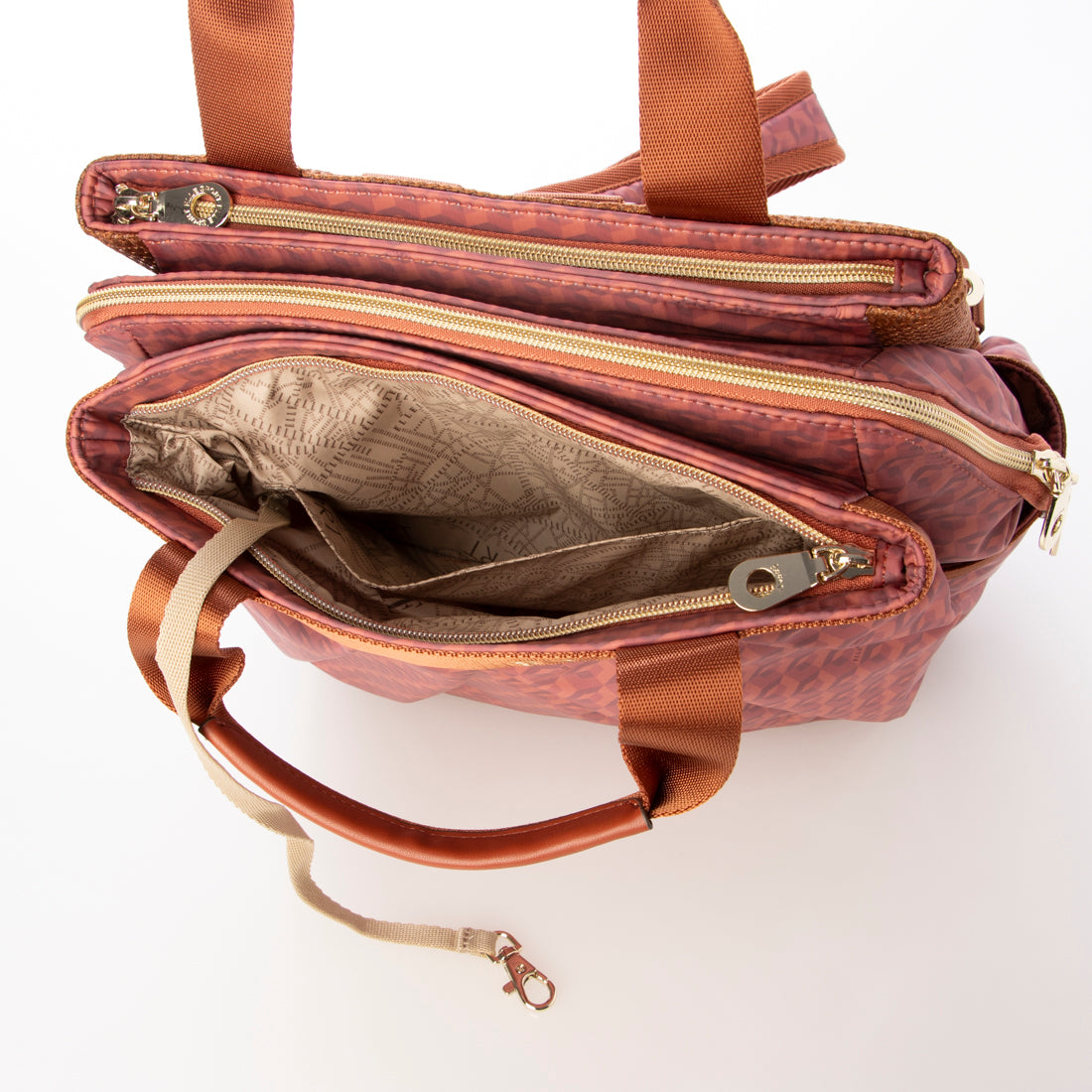 エルスポーツ ELLESPORT 2WAY プリーツ リュックサック 軽量 はっ水 キューブ （テラコッタ(TERRACOTTA)） テラコッタ(TERRACOTTA)