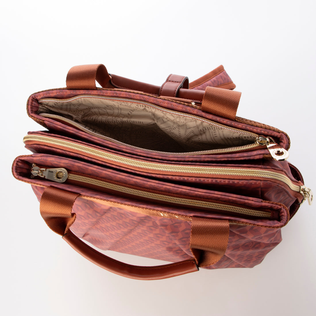 エルスポーツ ELLESPORT 2WAY プリーツ リュックサック 軽量 はっ水 キューブ （テラコッタ(TERRACOTTA)） テラコッタ(TERRACOTTA)