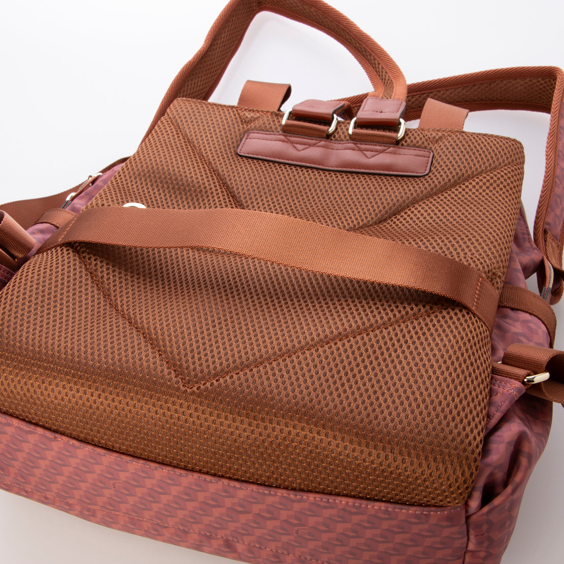エルスポーツ ELLESPORT 2WAY プリーツ リュックサック 軽量 はっ水 キューブ （テラコッタ(TERRACOTTA)） テラコッタ(TERRACOTTA)