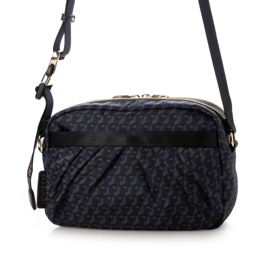 エルスポーツ ELLESPORT ELLE SPORT 軽量 はっ水 プリーツ ウォレットショルダーバッグ 軽量 撥水 （ネイビー(NAVY)） ネイビー(NAVY)