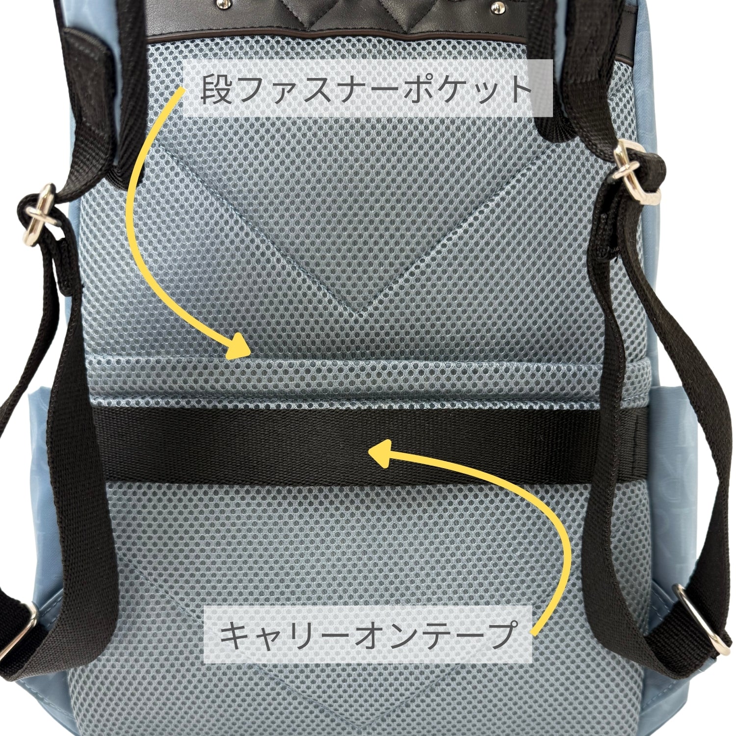 エルスポーツ ELLESPORT タウンリュック 軽量 はっ水 熱転写プリント （ブルーグレー（BLUEGRAY)） ブルーグレー（BLUEGRAY)