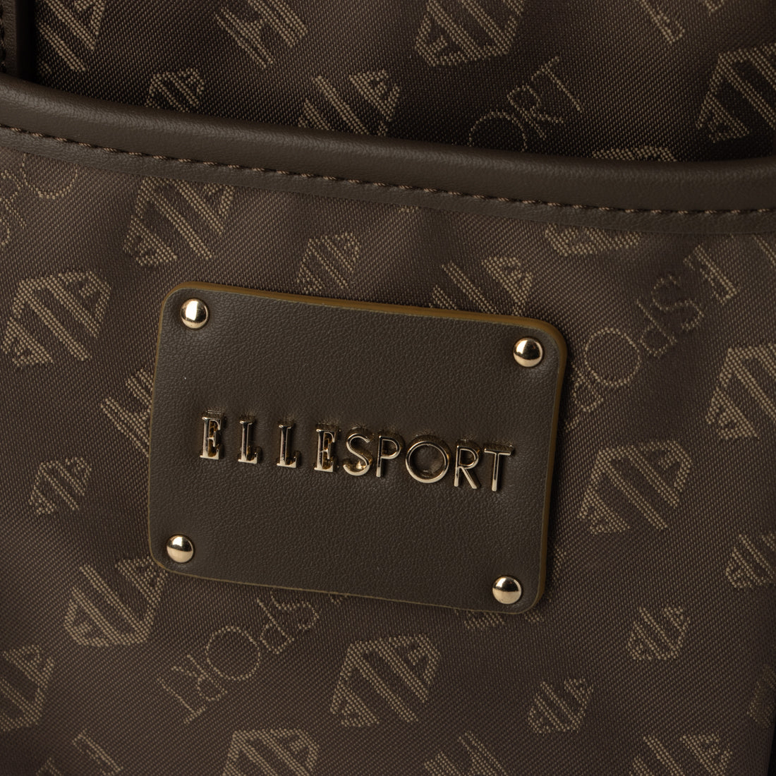 エルスポーツ ELLESPORT エルスポーツ 2WAYボストンバッグ 5023 はっ水 ジャガード織 モノグラムデザイン （ブラウン(BROWN)） ブラウン(BROWN)