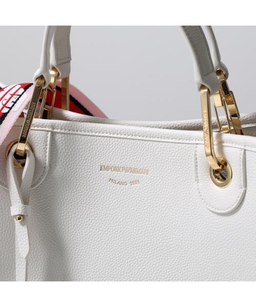 EMPORIO ARMANI スポーツバッグ　ボストンバッグ　ホワイト×ブラック Emporio Armani Handbag EW000360 AF12103