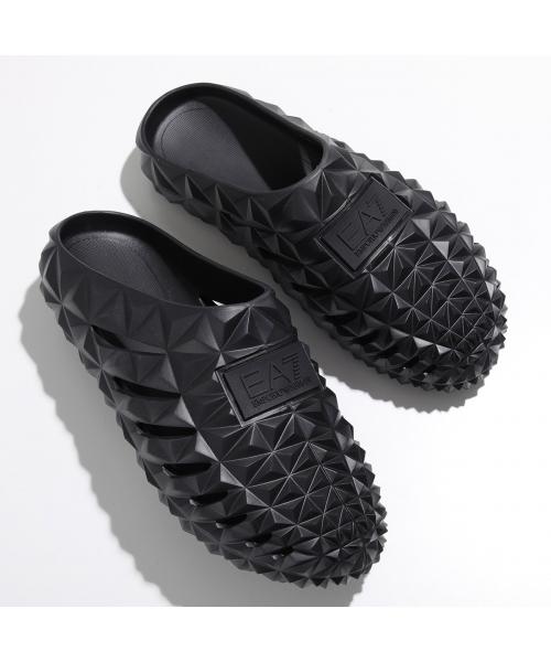 エンポリオ アルマーニ EMPORIO ARMANI EA7 EMPORIO ARMANI スライドサンダル XBR001 XK385 （00002/BLACK/ブラック） 00002/BLACK/ブラック