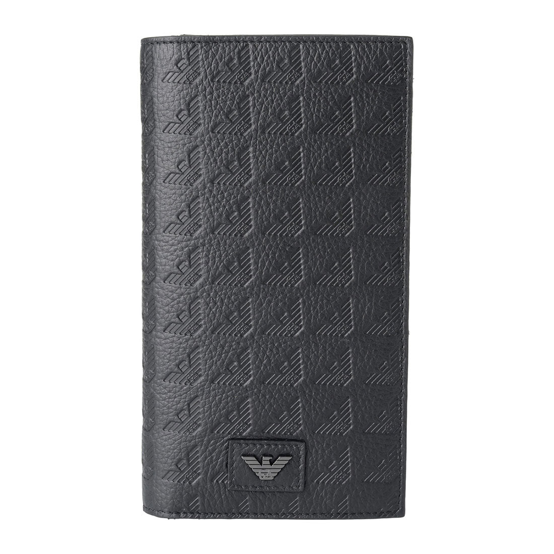 エンポリオ アルマーニ EMPORIO ARMANI 長財布 エンポリオアルマーニ ALL OVER EMBOSSED EAGLE LARGE WALLET EM001742 AF14774 UC001 BLACK （ブラック） ブラック