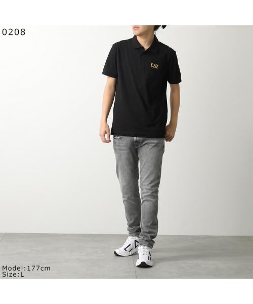 エンポリオ アルマーニ EMPORIO ARMANI EA7 EMPORIO ARMANI ポロシャツ 8NPF14 PJVQZ 半袖 （0208/BLACK-ブラック） 0208/BLACK-ブラック