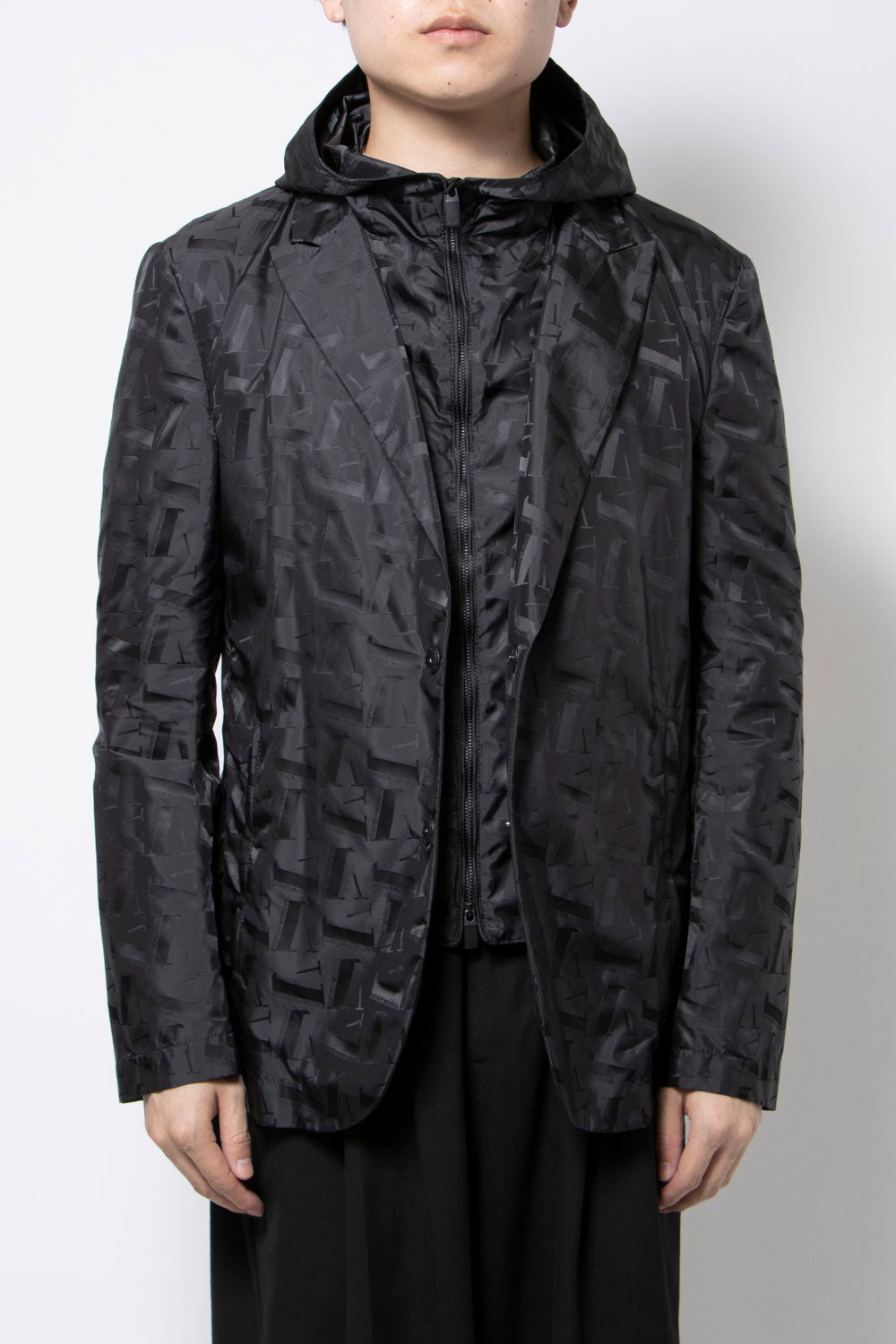 エンポリオ アルマーニ EMPORIO ARMANI Nylon Windbreaker （Black） ブラック