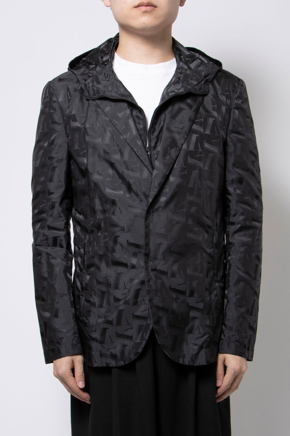 エンポリオ アルマーニ EMPORIO ARMANI Nylon Windbreaker （Black） ブラック