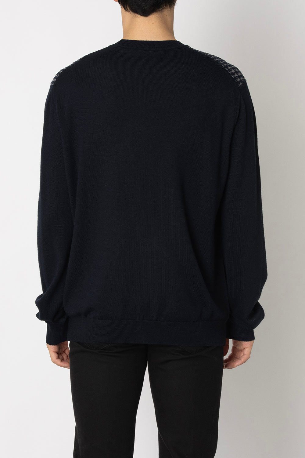 Emporio Armani Houndstooth Crew Neck Sweater
