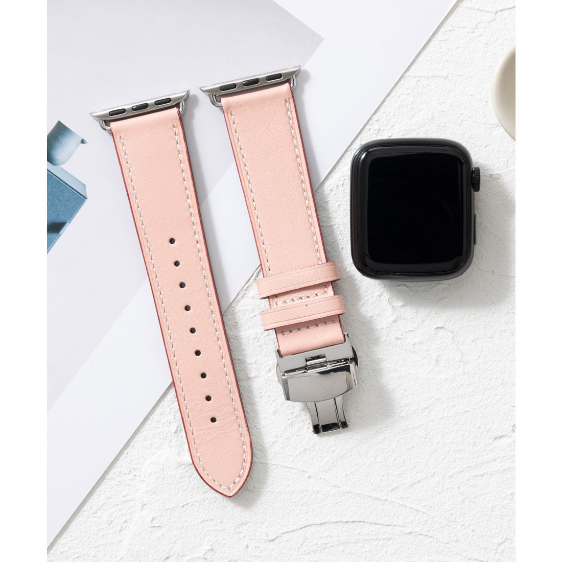 エモニーク emonique 本革レザー Apple Watch Band スマートウォッチバンド【38/40/41/42/44/45/49mm対応】