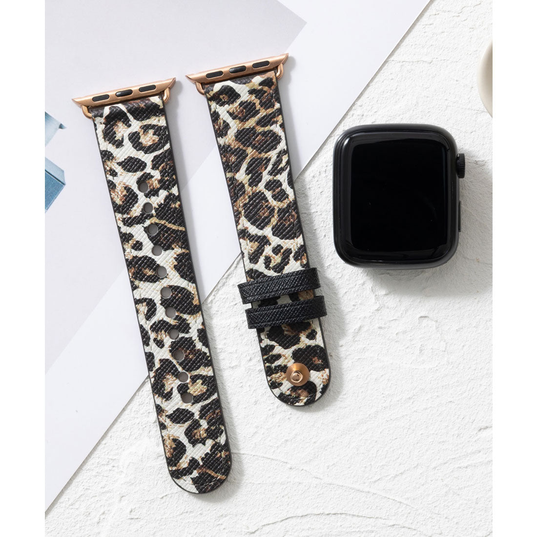 エモニーク emonique 本革皮革 Apple Watch 錶帶 智能手錶帶【38/40/41/42/44/45/49mm 兼容】