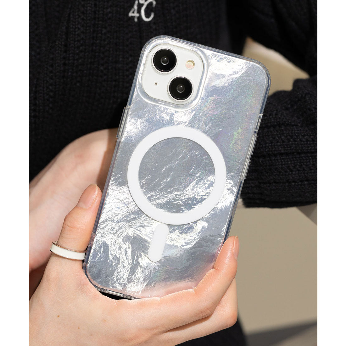 エモニーク emonique iPhoneケース カバー magsafe対応 （ホワイト） ホワイト