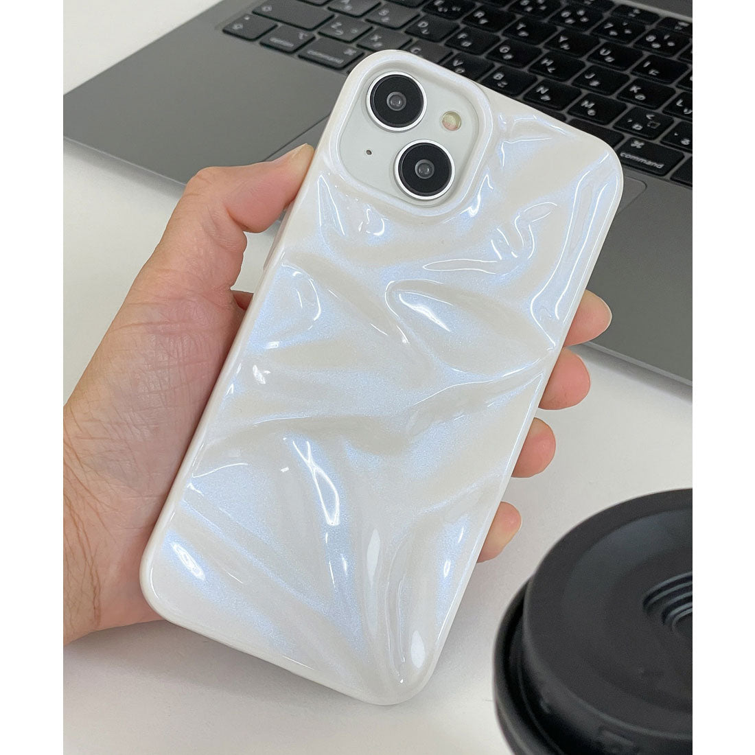 エモニーク emonique 立体ウェーブ シワ感 iPhoneケース カバー （その他16） その他16