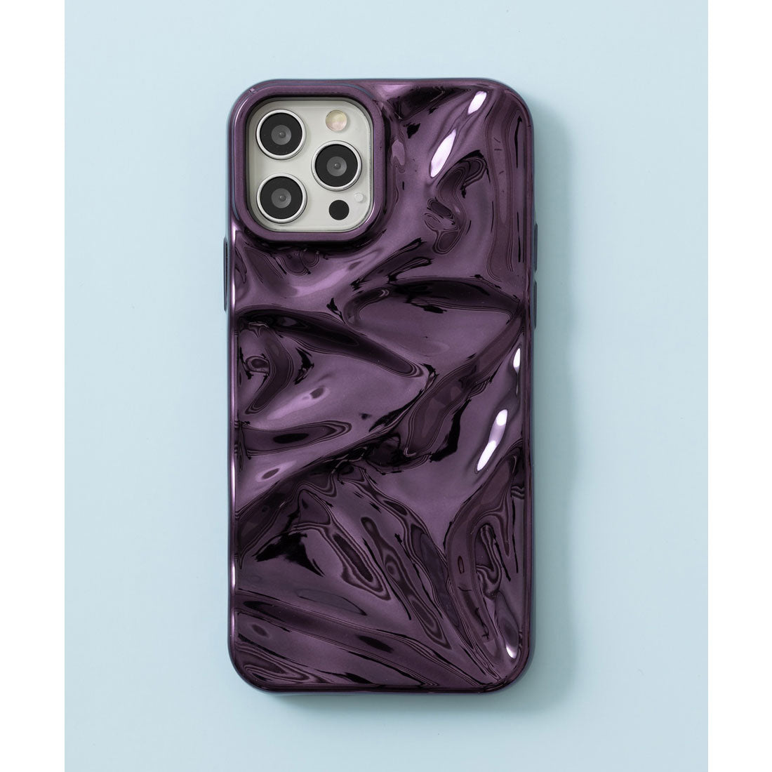 エモニーク emonique 立体ウェーブ シワ感 iPhoneケース カバー （その他3） その他3