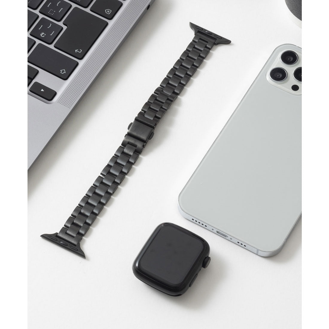 Emonique Stainless Steel Apple Watch Band Smart Watch Band 【Compatible with 38/40/41/42/44/45/49mm】
