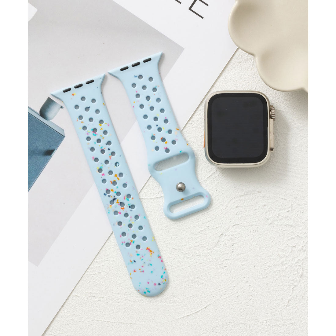 Emonique Smart Watch Band Silicone [Compatible with 38/40/41/42/44/45/49mm]