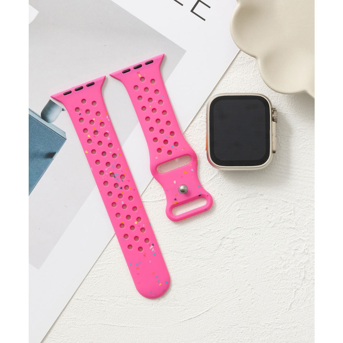 Emonique Smart Watch Band Silicone [Compatible with 38/40/41/42/44/45/49mm]