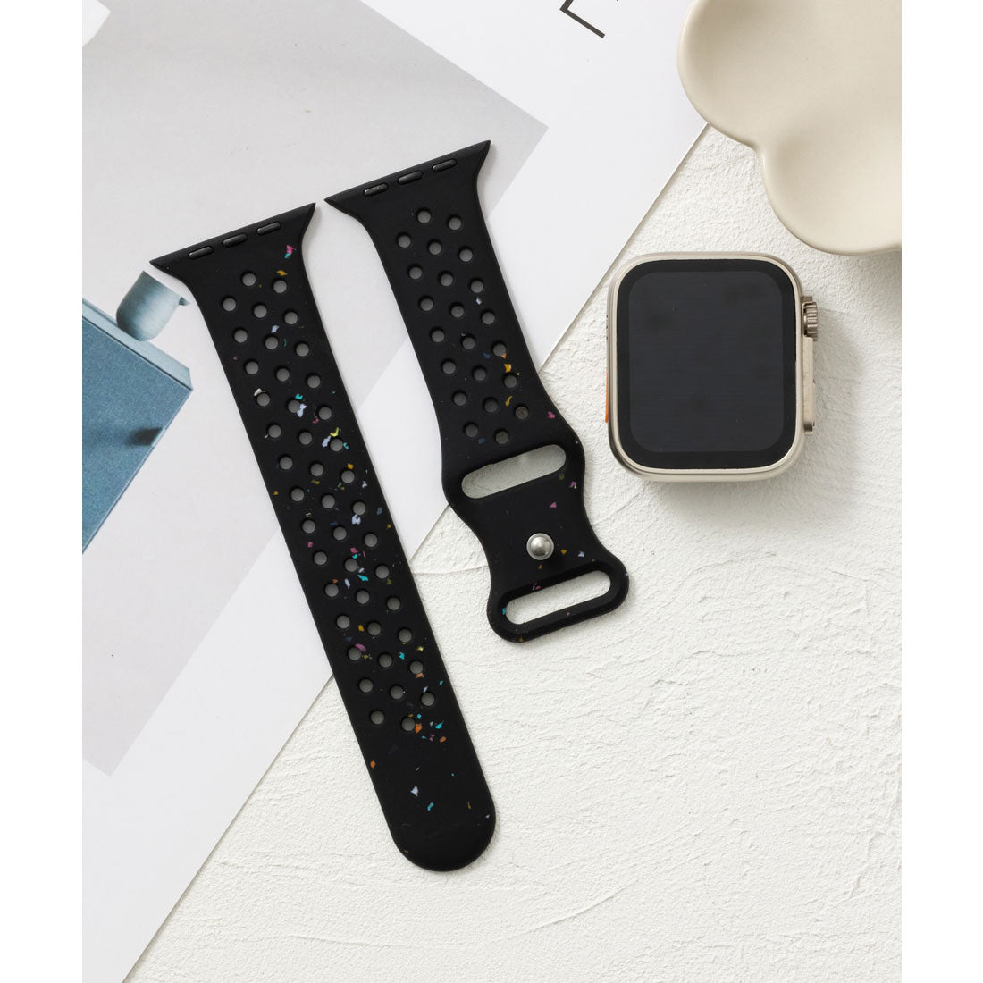 Emonique Smart Watch Band Silicone [Compatible with 38/40/41/42/44/45/49mm]