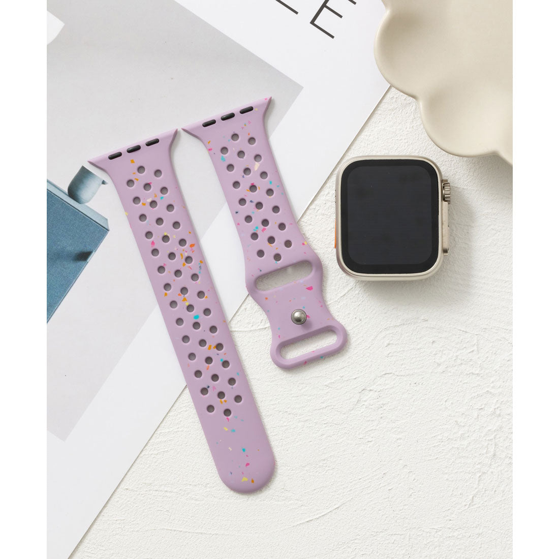 Emonique Smart Watch Band Silicone [Compatible with 38/40/41/42/44/45/49mm]