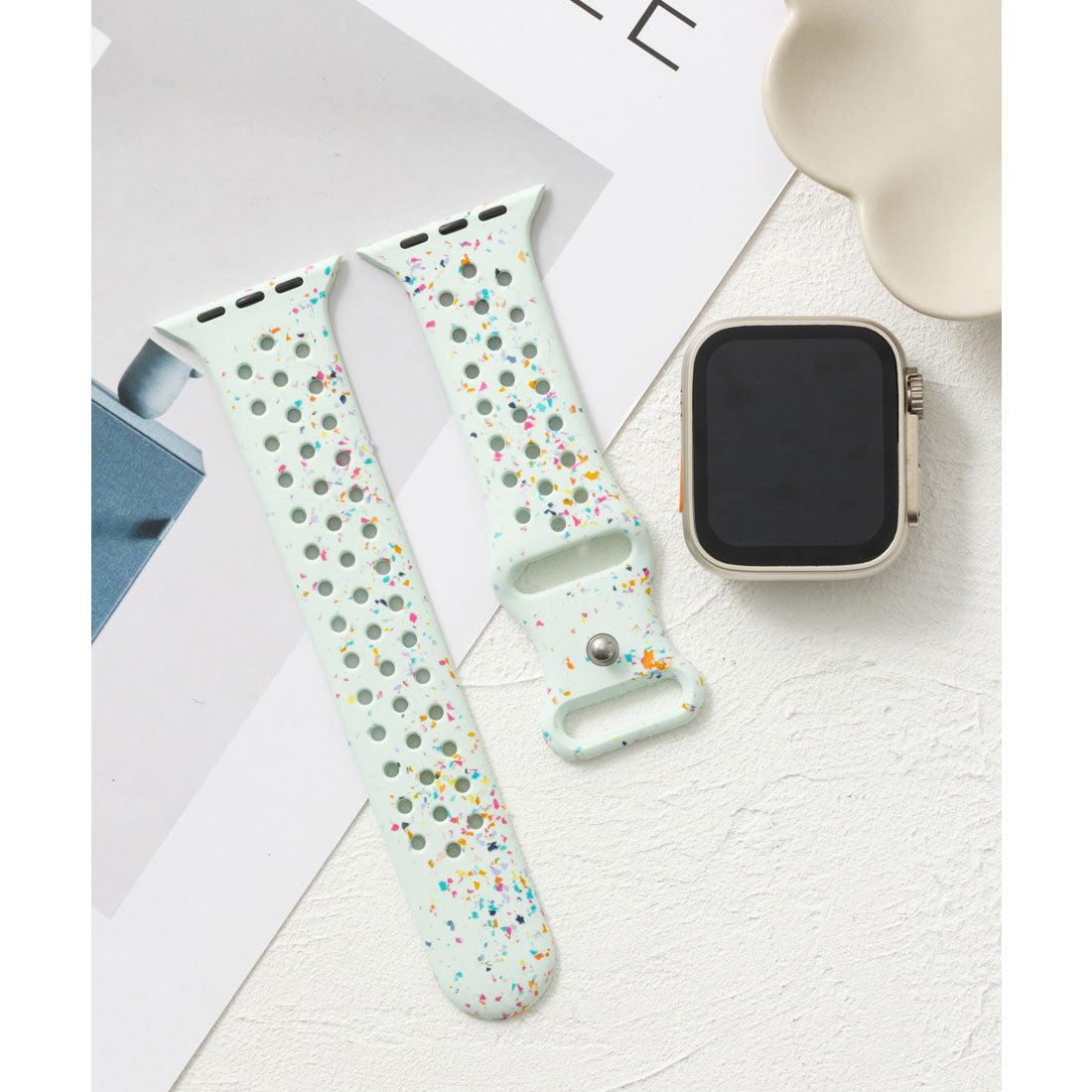 Emonique Smart Watch Band Silicone [Compatible with 38/40/41/42/44/45/49mm]