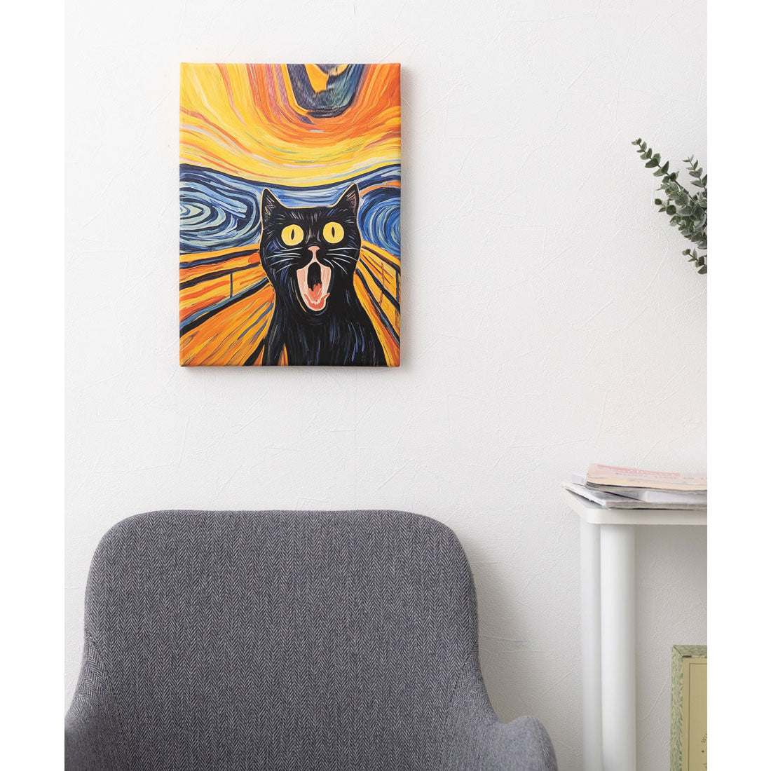 エモニーク emonique 猫 デザイン 世界の名画 壁掛け アートキャンバス （その他2） その他2