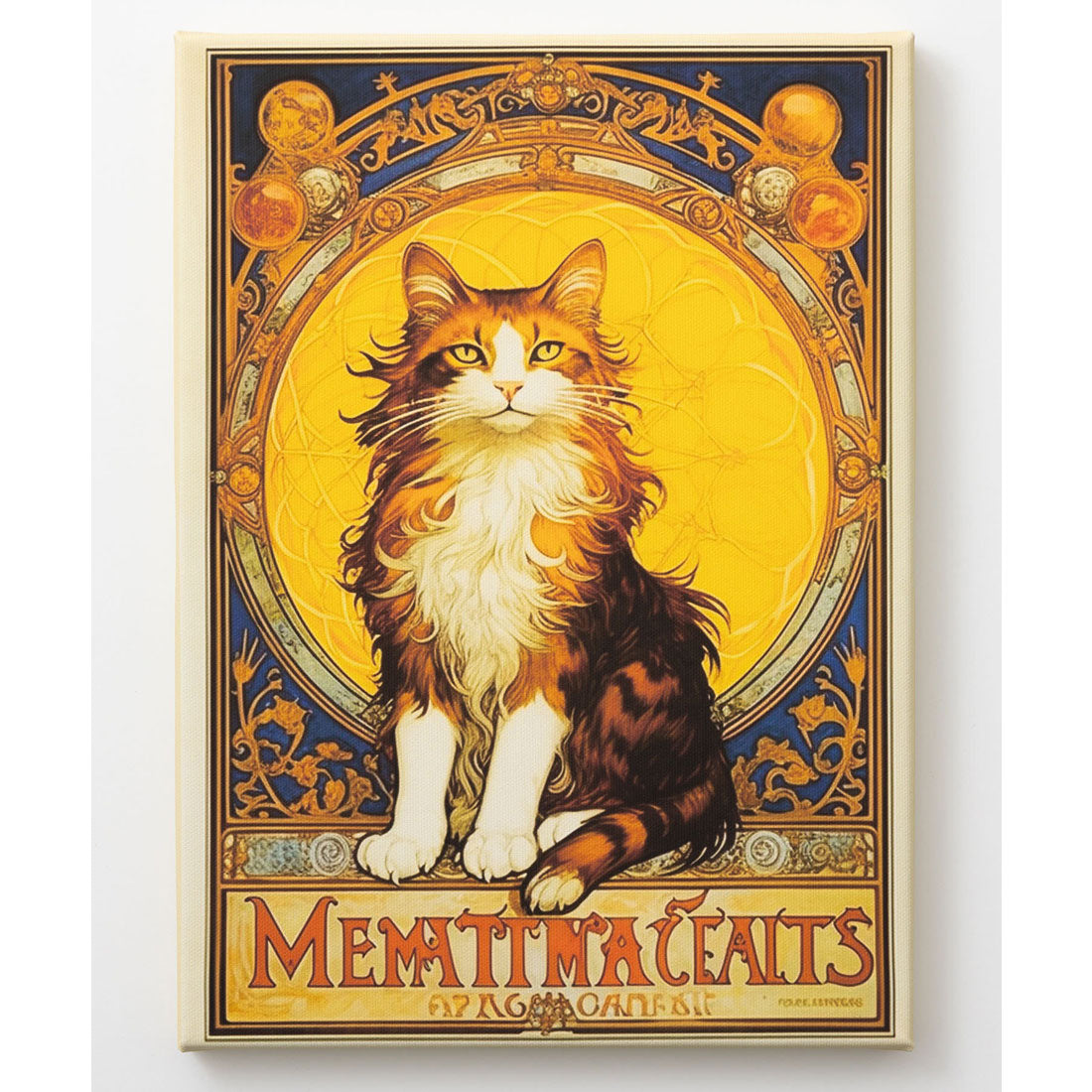 エモニーク emonique 猫 デザイン 世界の名画 壁掛け アートキャンバス （その他4） その他4