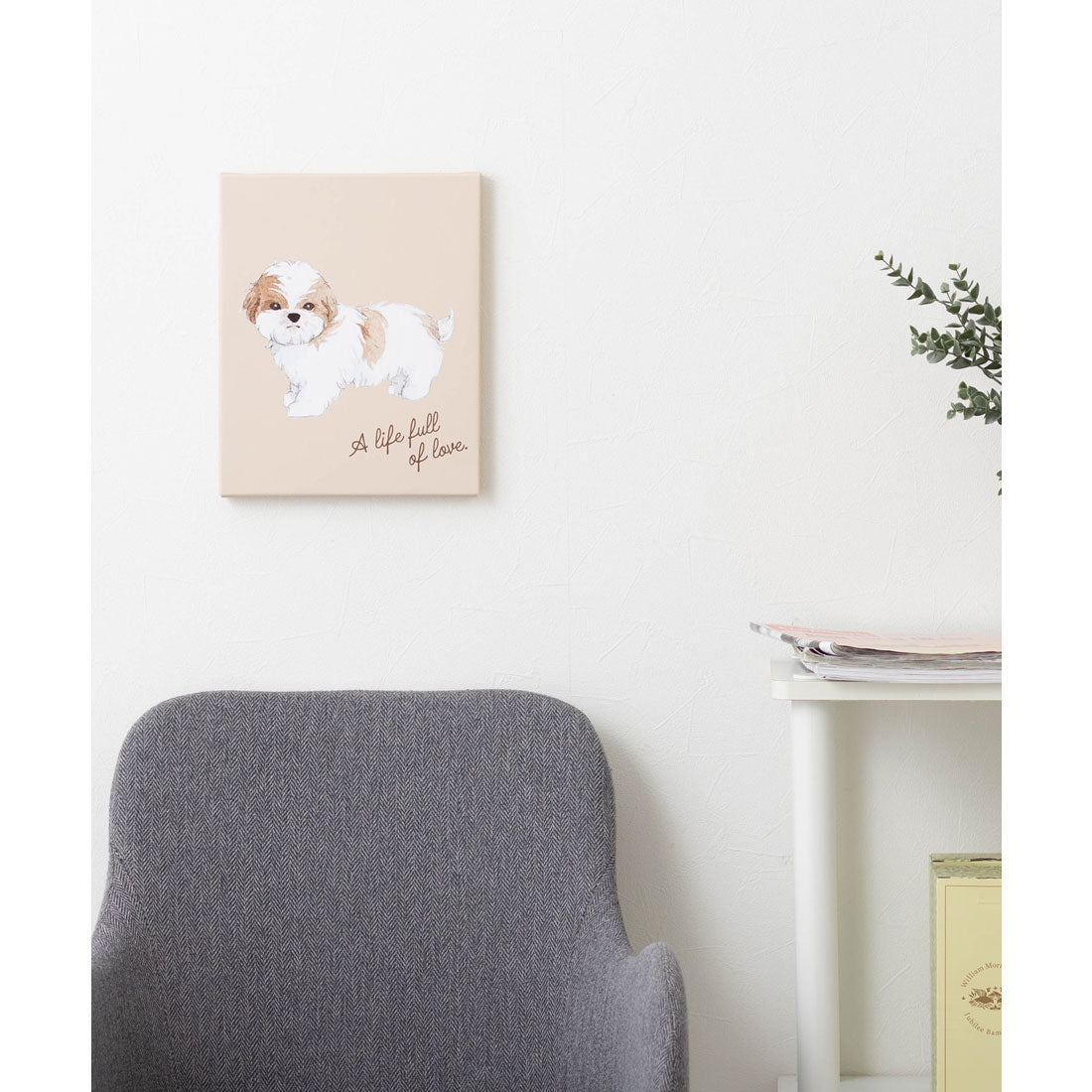 エモニーク emonique 猫 犬 デザイン 名画 壁掛け アートキャンバス （D） D
