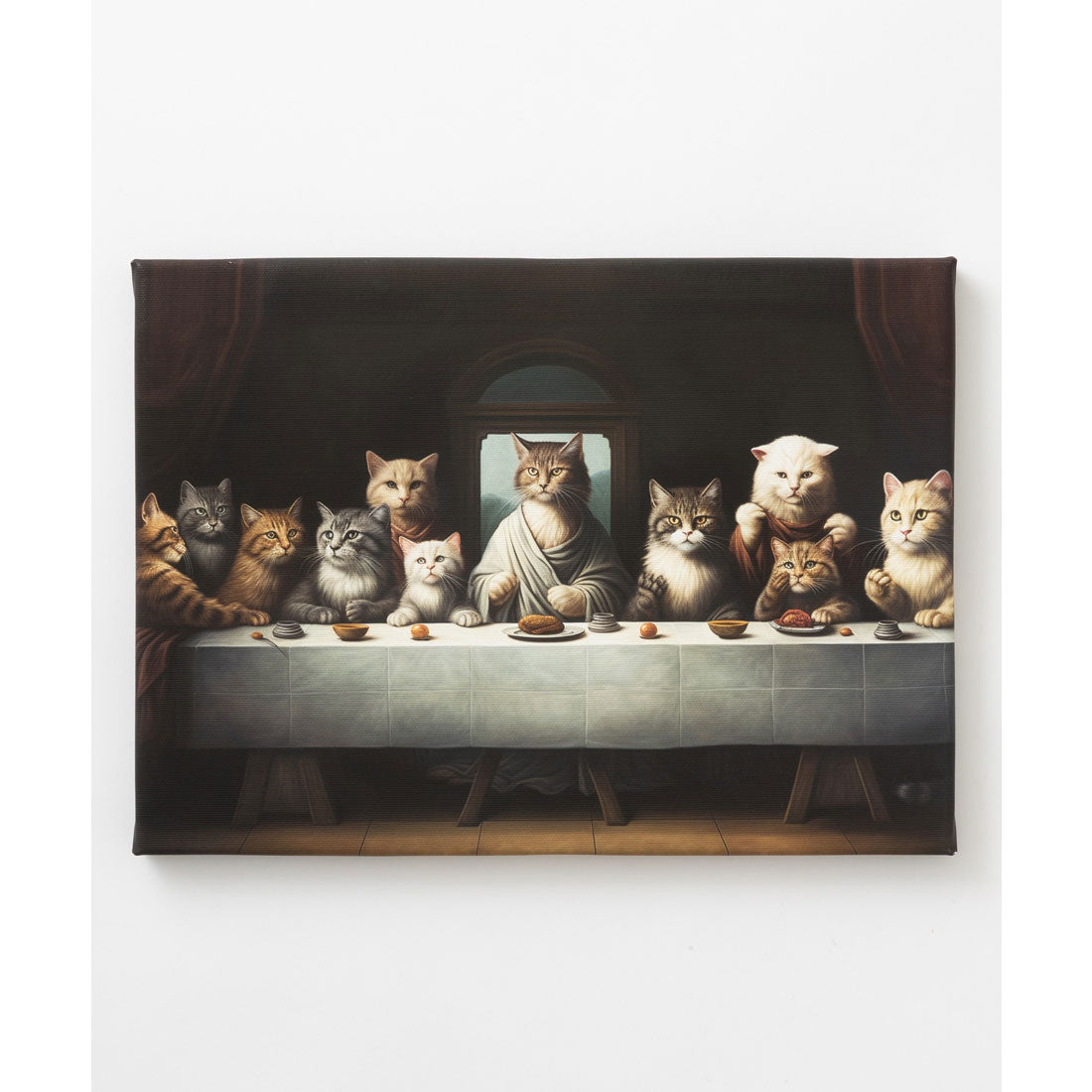 エモニーク emonique 猫 デザイン 世界の名画 壁掛け アートキャンバス （その他12） その他12