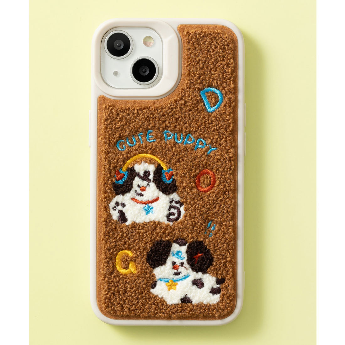 エモニーク emonique もこもこ ゆるキャラ iPhoneケース カバー （ブラウン） ブラウン