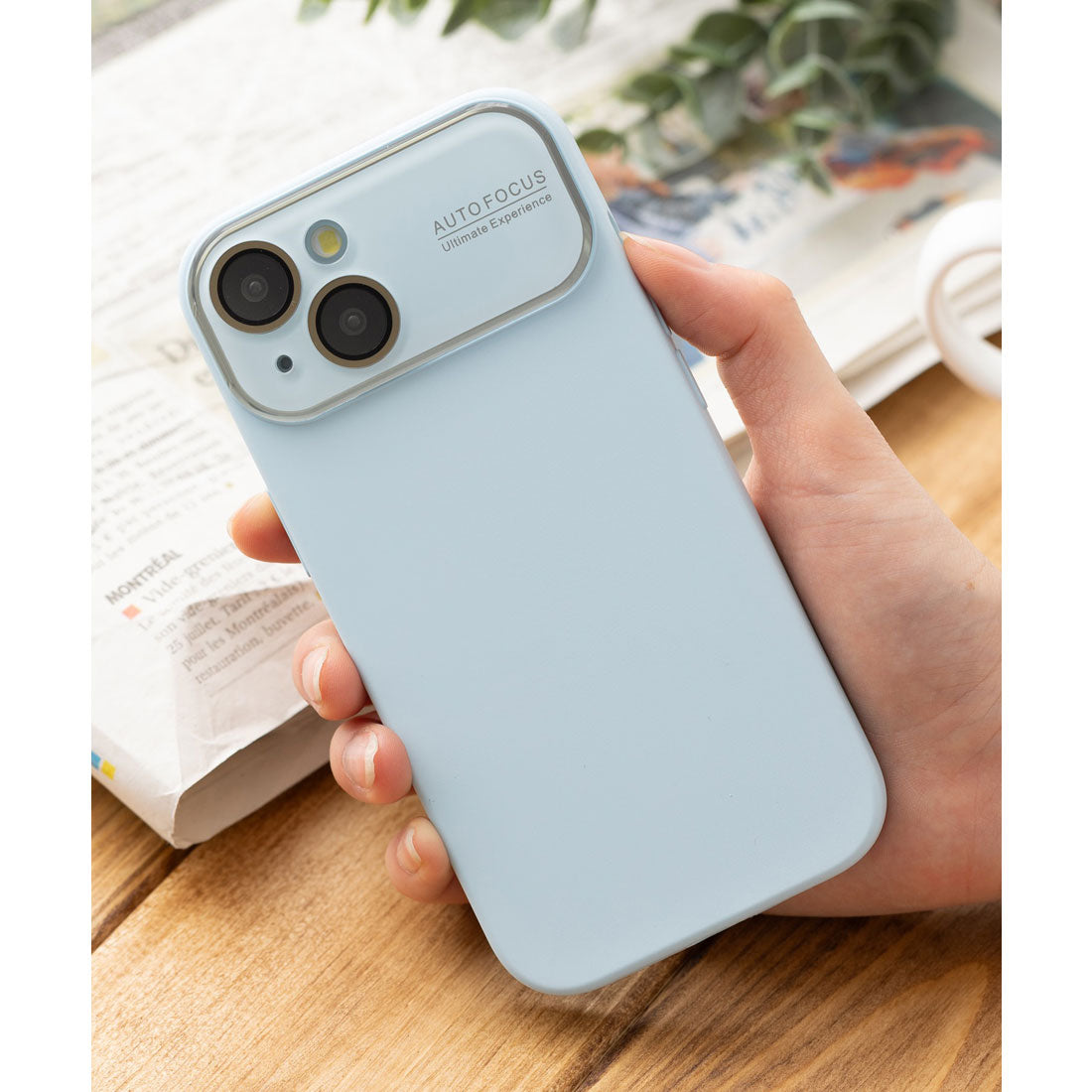 エモニーク emonique iPhoneケース カバー ニュアンスカラー パステル （ブルー） ブルー