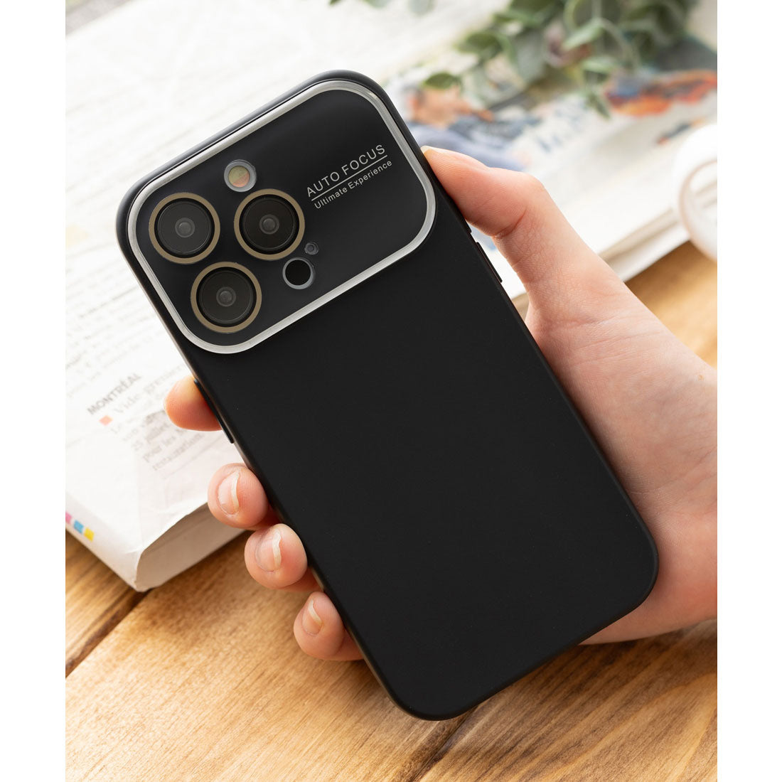 エモニーク emonique iPhoneケース カバー ニュアンスカラー パステル （ブラック） ブラック