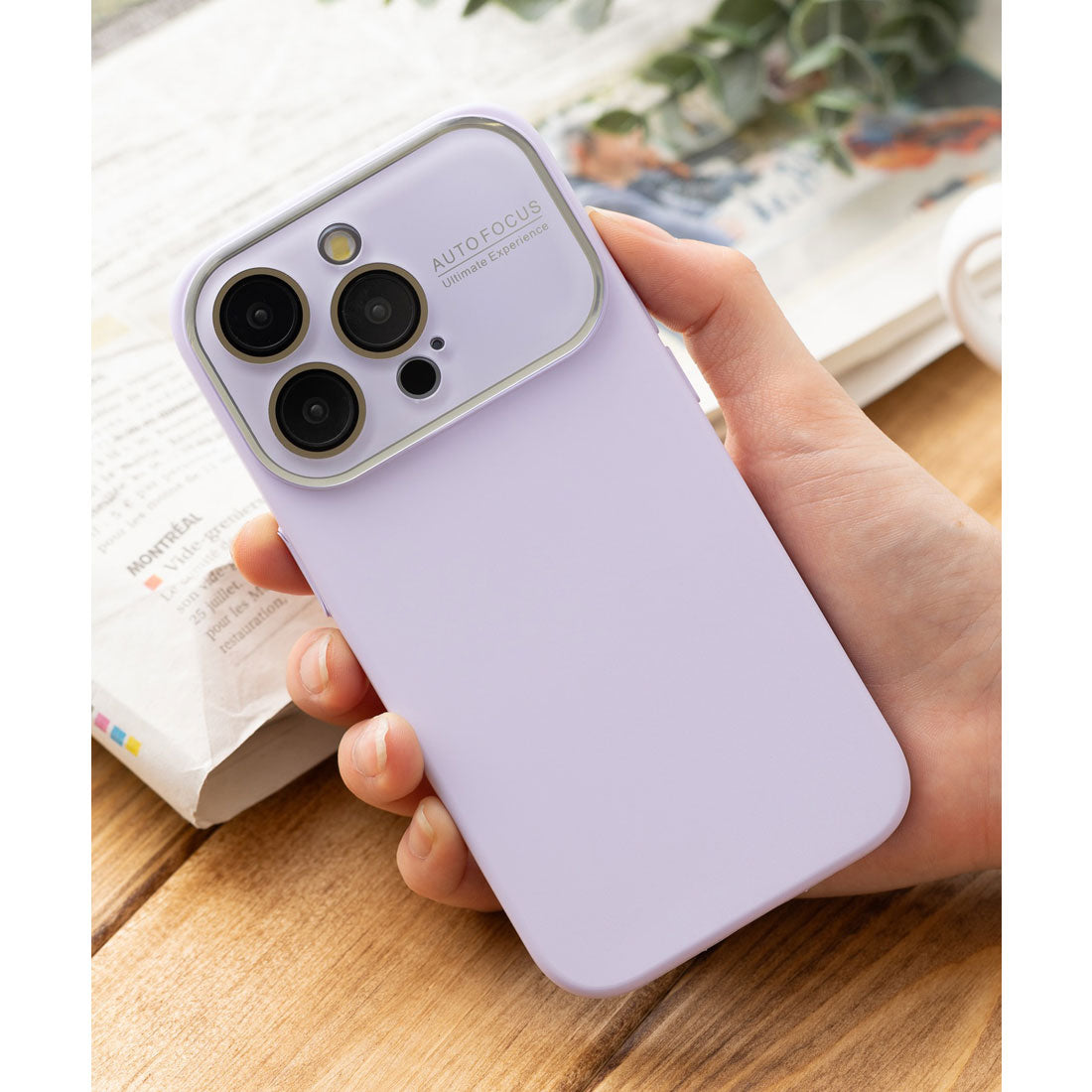エモニーク emonique iPhoneケース カバー ニュアンスカラー パステル （ライラック） ライラック