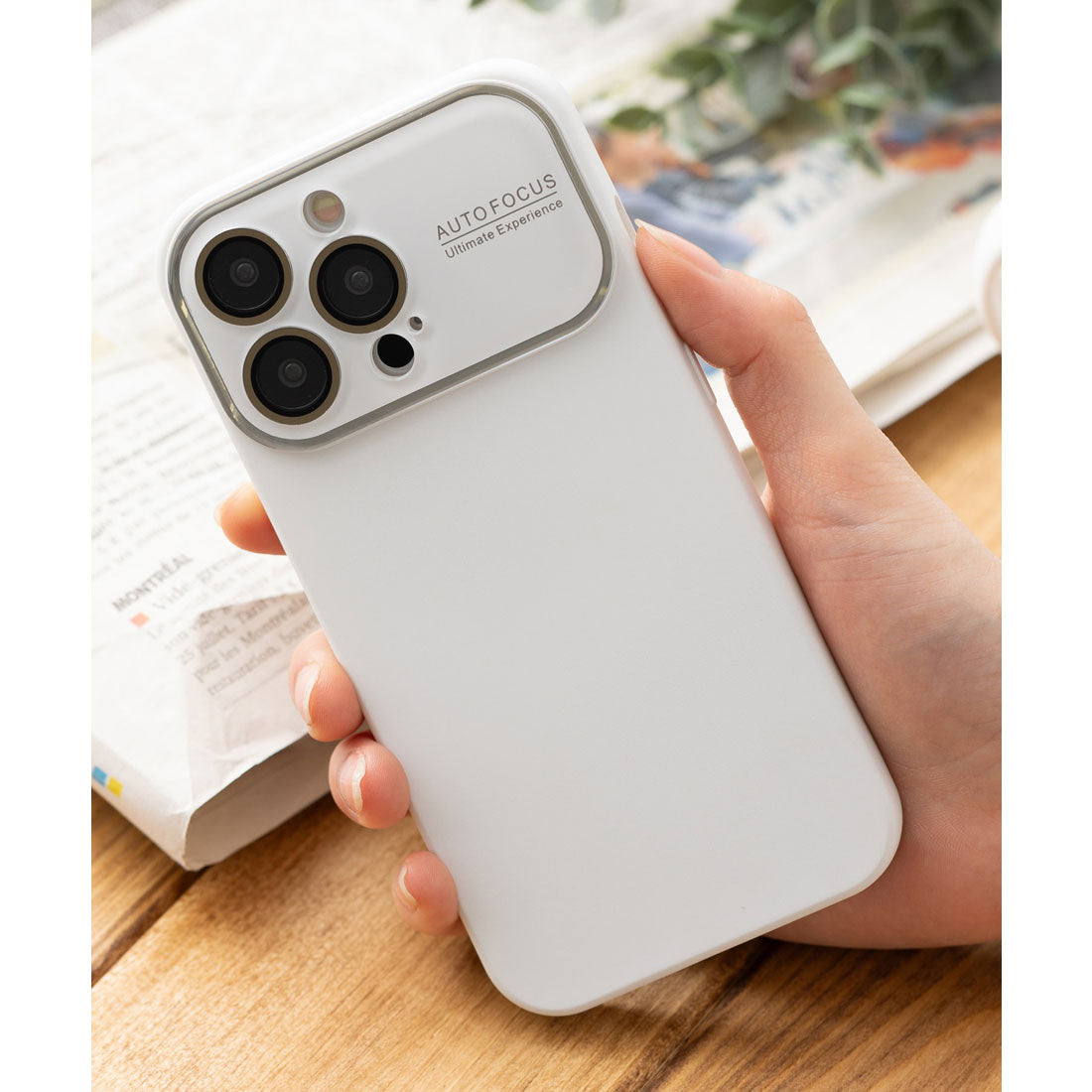 エモニーク emonique iPhoneケース カバー ニュアンスカラー パステル （ホワイト） ホワイト