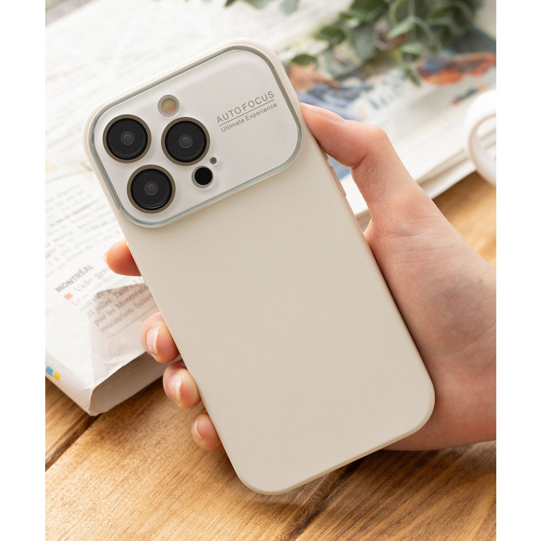 エモニーク emonique iPhoneケース カバー ニュアンスカラー パステル （クリーム） クリーム