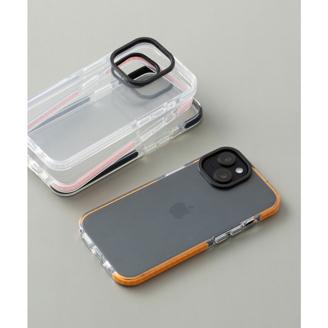 エモニーク emonique クリア iPhoneケース カバー （ピンク） ピンク