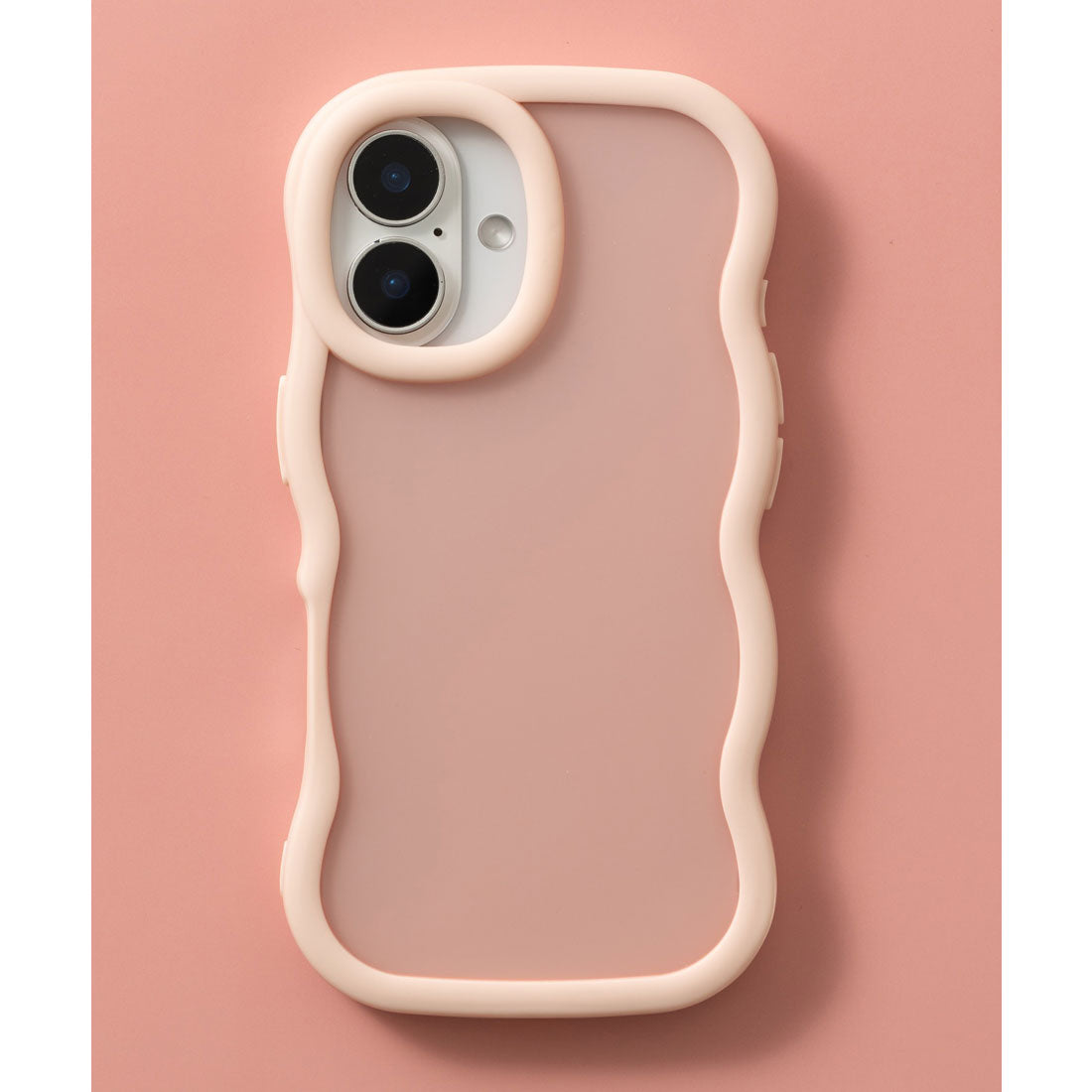 エモニーク emonique iPhoneケース カバー 滑りにくい うねうね TPUシリコン素材 マット （ピンク） ピンク