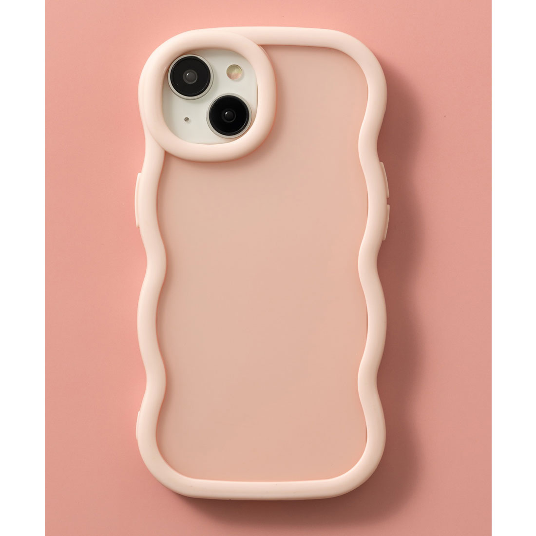 エモニーク emonique iPhoneケース カバー 滑りにくい うねうね TPUシリコン素材 マット （ピンク） ピンク