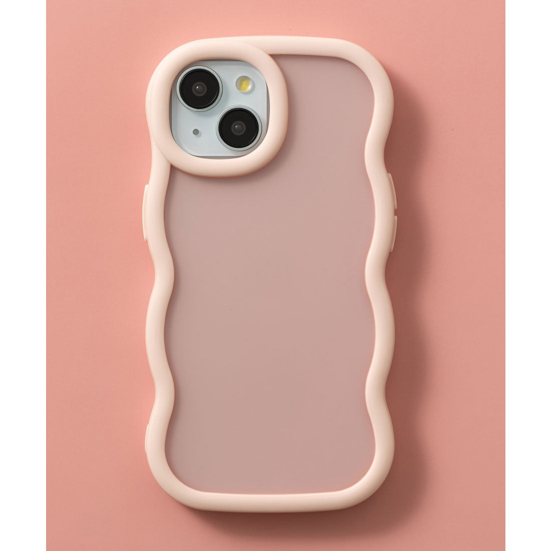 エモニーク emonique iPhoneケース カバー 滑りにくい うねうね TPUシリコン素材 マット （ピンク） ピンク