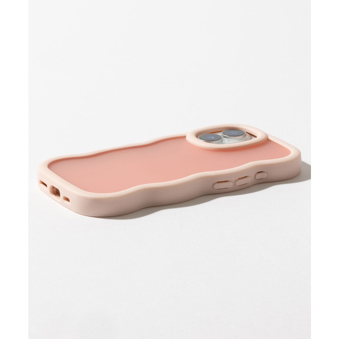 エモニーク emonique iPhoneケース カバー 滑りにくい うねうね TPUシリコン素材 マット （ピンク） ピンク