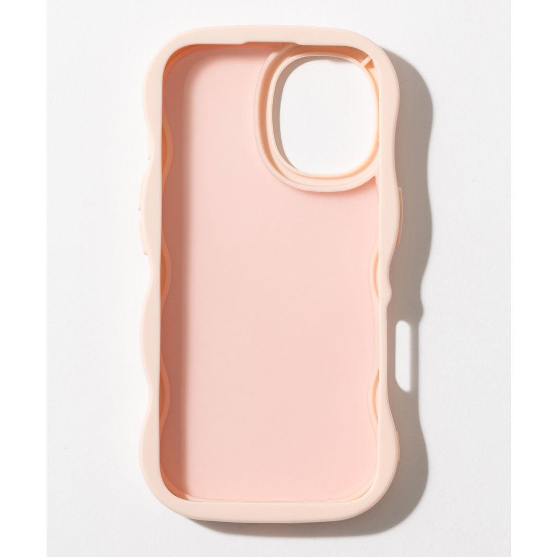 エモニーク emonique iPhoneケース カバー 滑りにくい うねうね TPUシリコン素材 マット （ピンク） ピンク